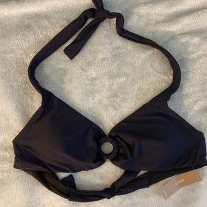 J.CREW, NWT, Halter ring bikini top, medium